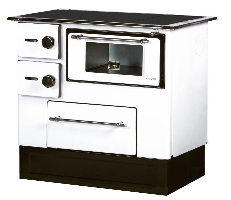 Alfa Plam sporák REGULAR 46 ECO *B CE *D na TP, bílý, pravý horní+boční o 120 mm, 8 kW