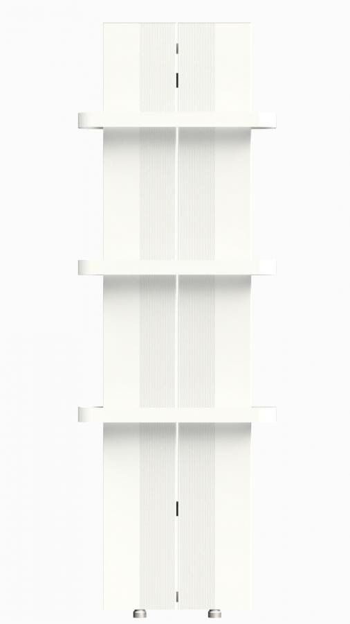Teplovodní hliníkový radiátor FINESA, FN2-120M, 1200×404, 600 W, bílý