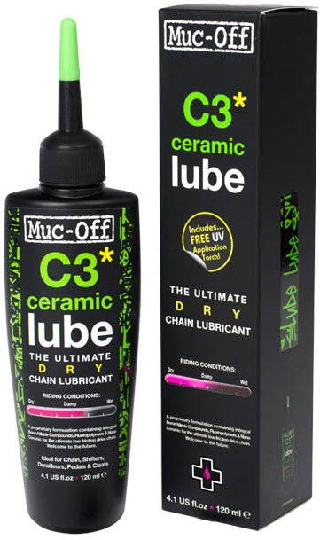 Mazivo na řetěz kola muc-off c3 ceramic dry lube 120ml