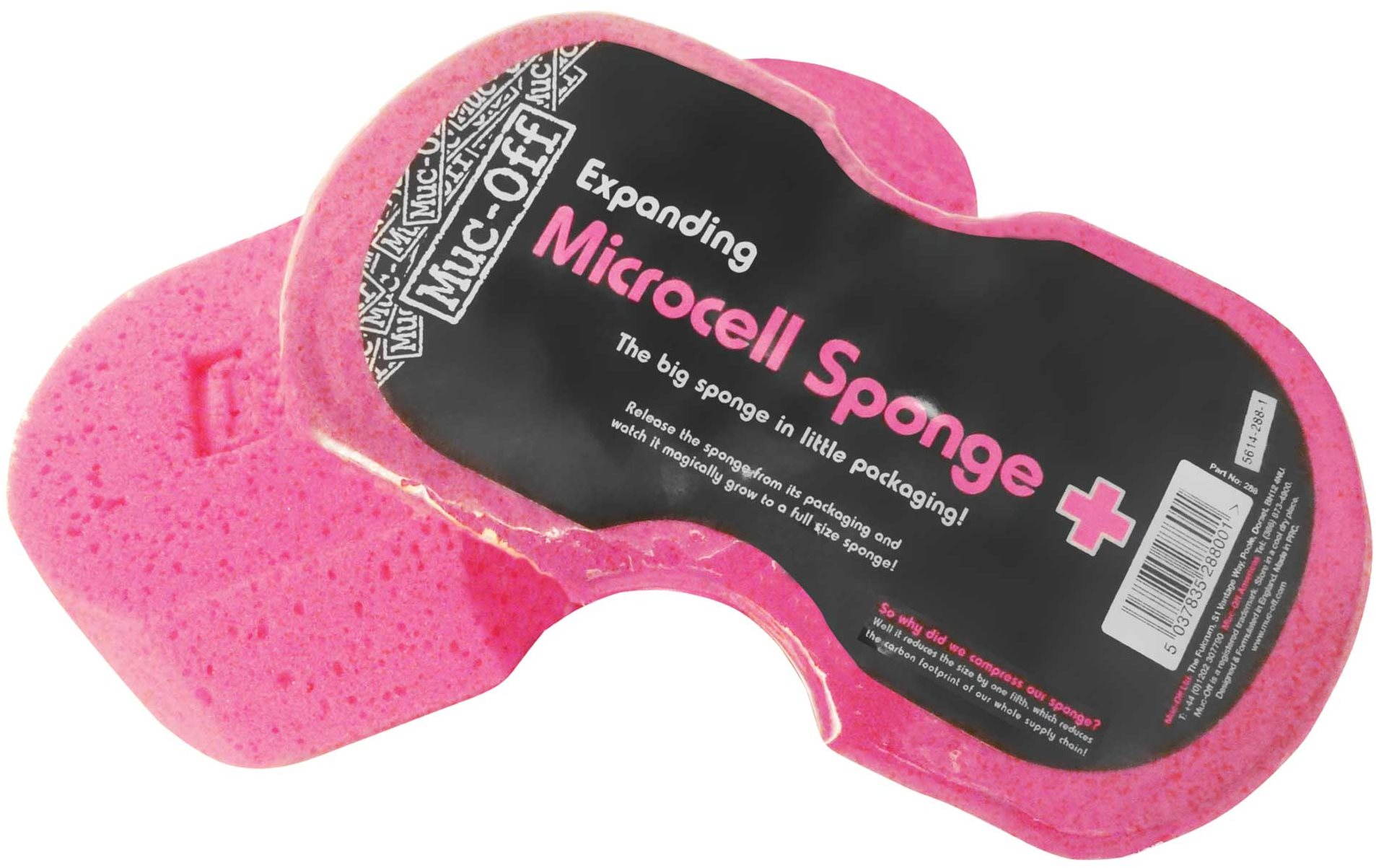 MUC-OFF EXPANDING MICROCELL SPONGE Houba na mytí, růžová, velikost