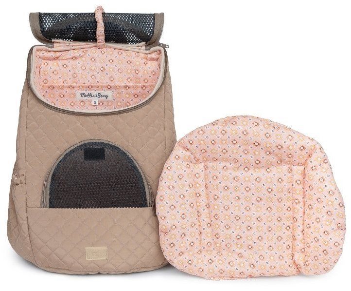 Muffin&Berry Luisa batoh pro psy a kočky, hnědý M