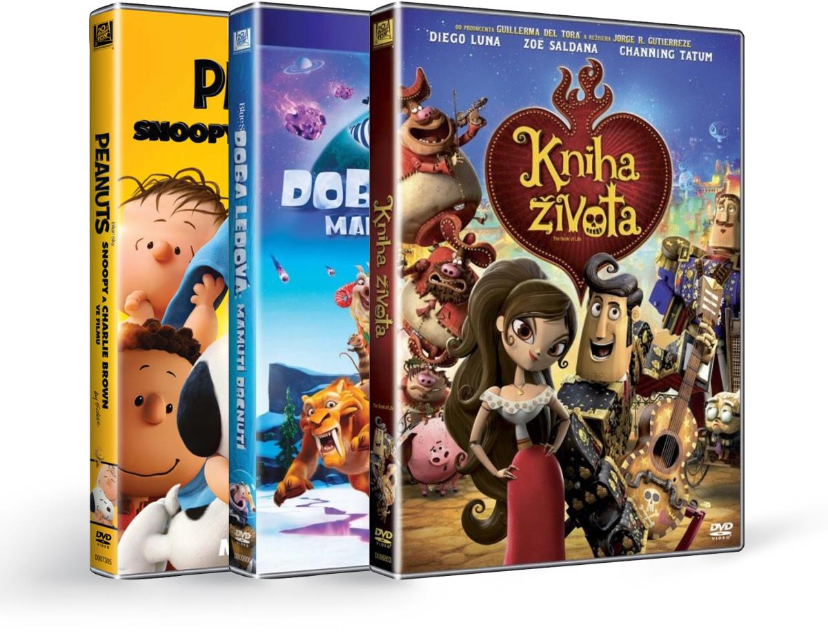 Doba ledová : Mamutí drcnutí,Kniha života, Peanuts Snoopy a Charlie Brown ve filmu
