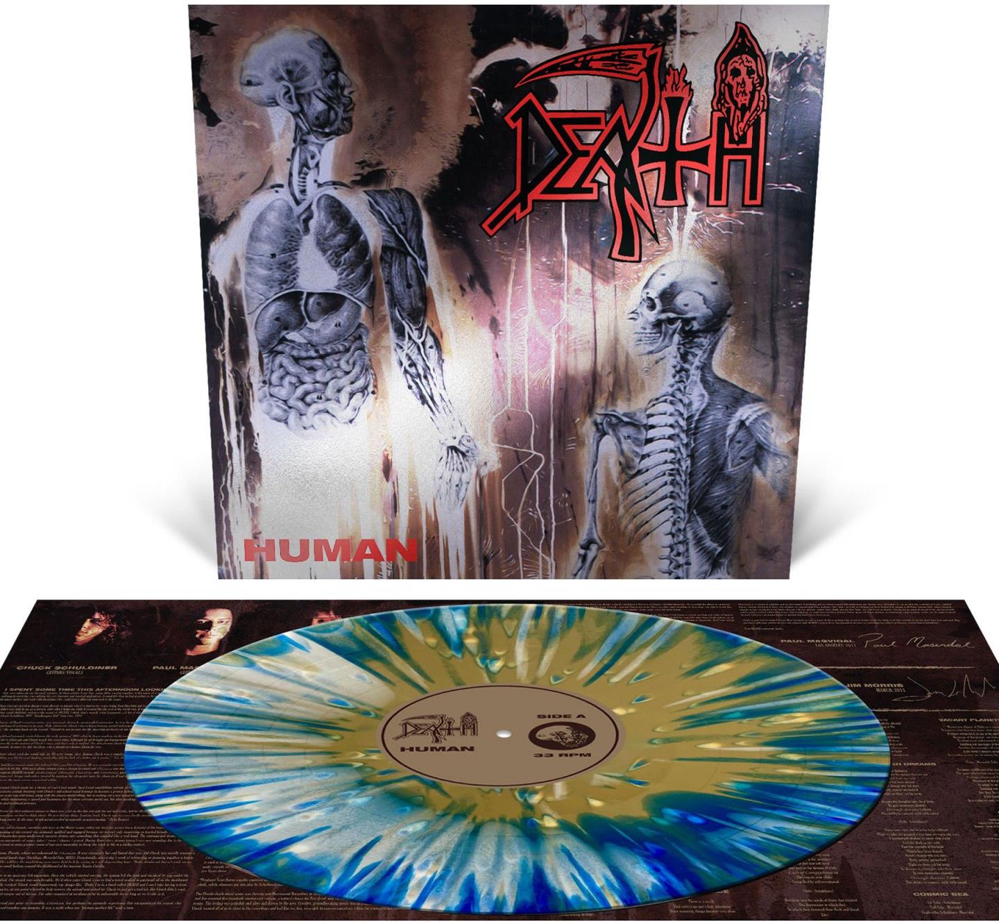 Death: Human (Limited Coloured White, Blue & Gold Merge With Splatter Vinyl)
