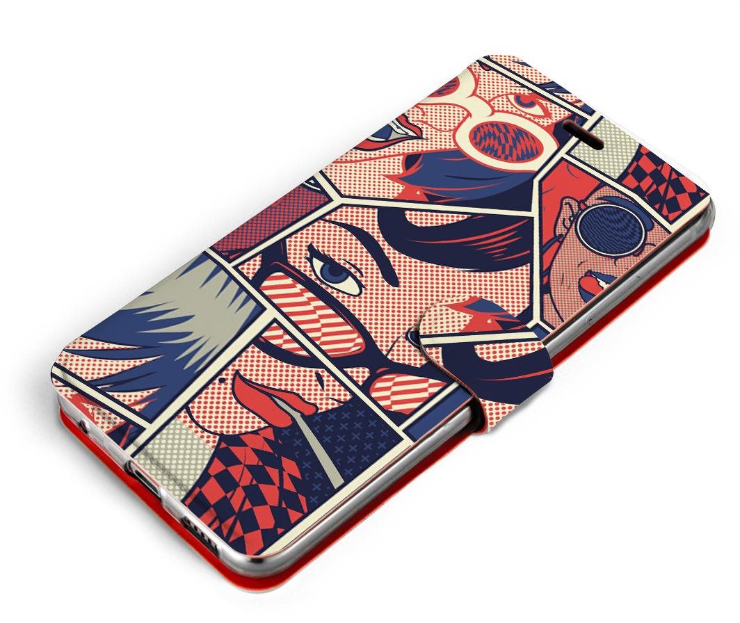 Mobiwear flip pouzdro pro Xiaomi Redmi Note 9 Pro / Note 9S - VP18P Komiks