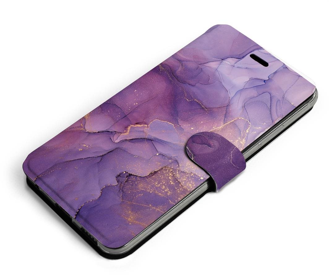 Mobiwear flip pouzdro pro Apple iPhone 12 - VP20S Fialový mramor