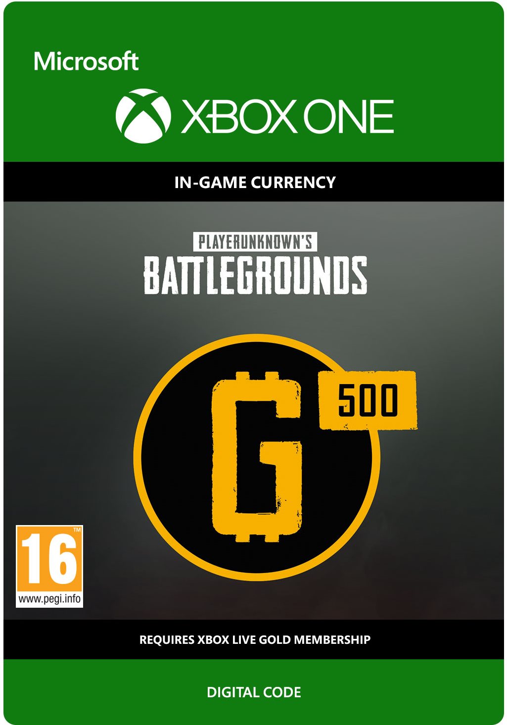 PLAYERUNKNOWN'S BATTLEGROUNDS 500 G-Coin  - Xbox Digital