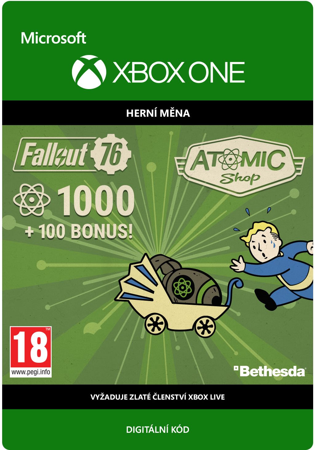 Fallout 76: 1000 Atoms   - Xbox Digital