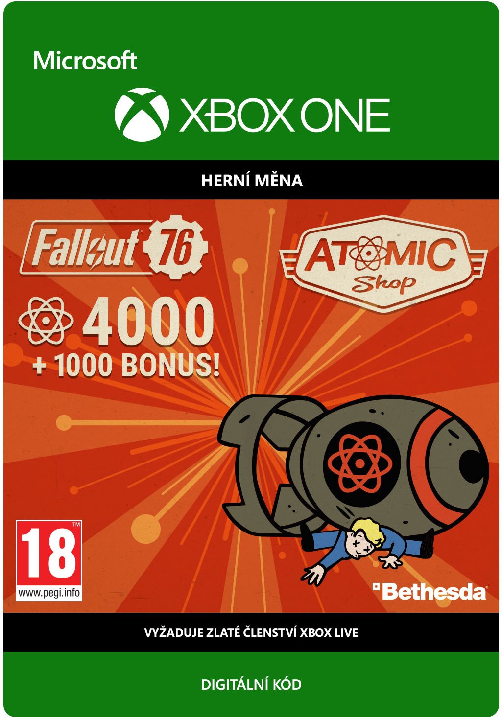 Fallout 76: 4000 Atoms  - Xbox Digital