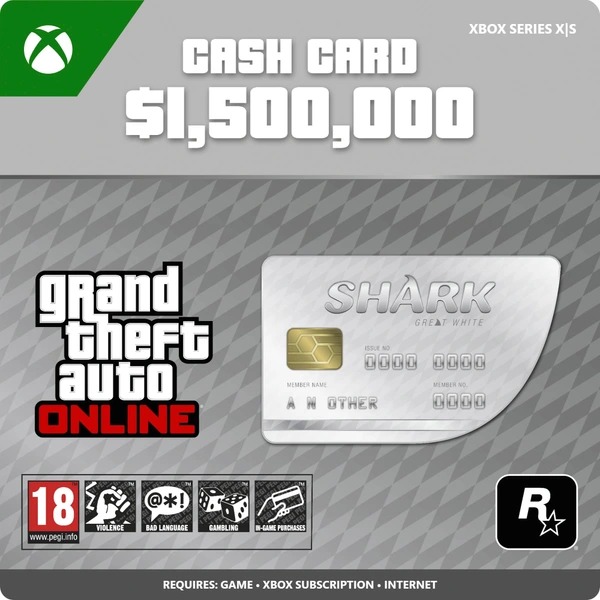 Grand Theft Auto V (GTA 5): Great White Shark Cash Card - Xbox Series X|S Digital