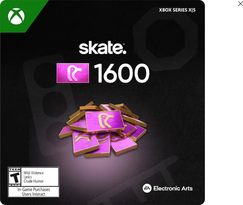 Skate: 1600 SV Bucks - Xbox Series X|S Digital