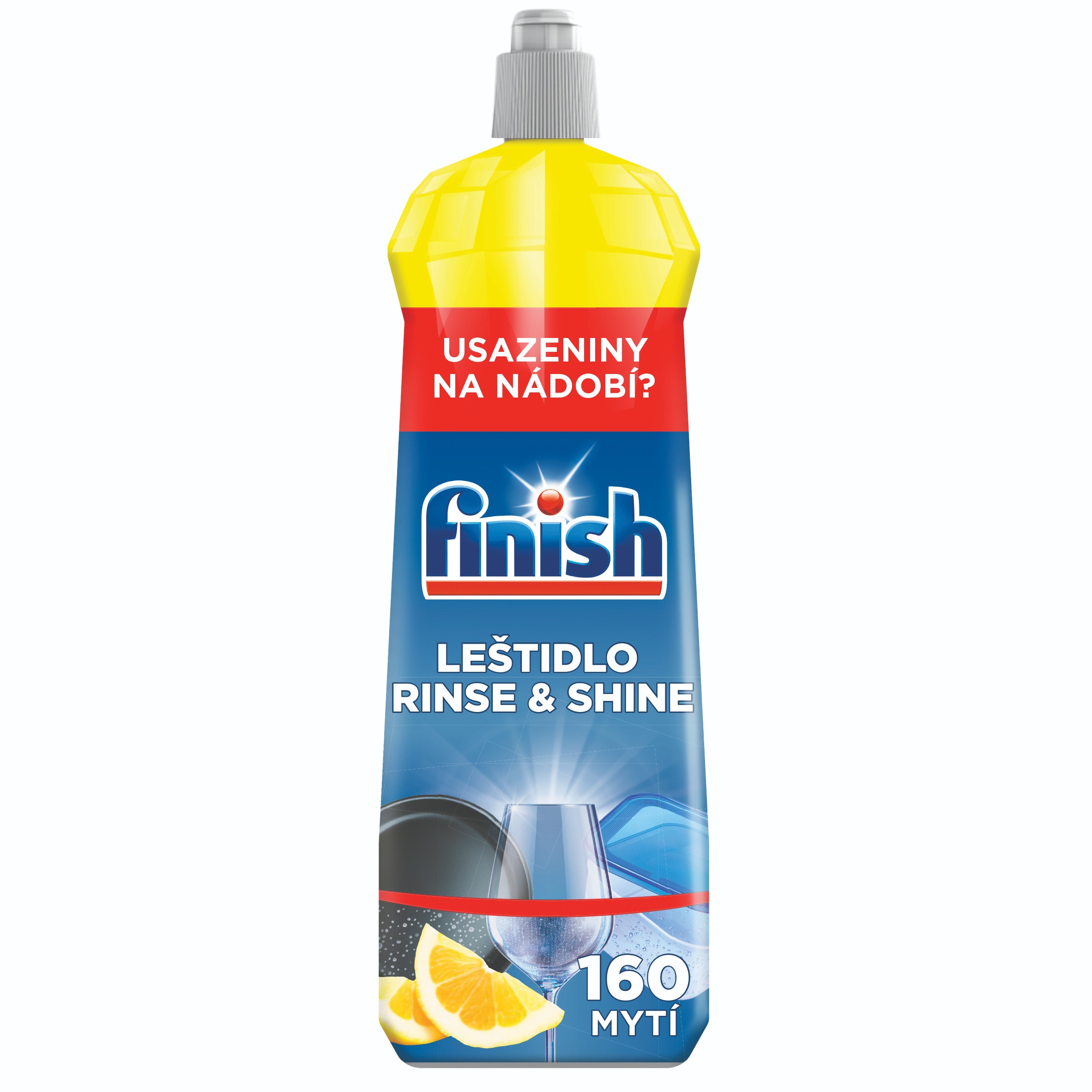 FINISH Leštidlo Rinse & Shine Lemon 800 ml