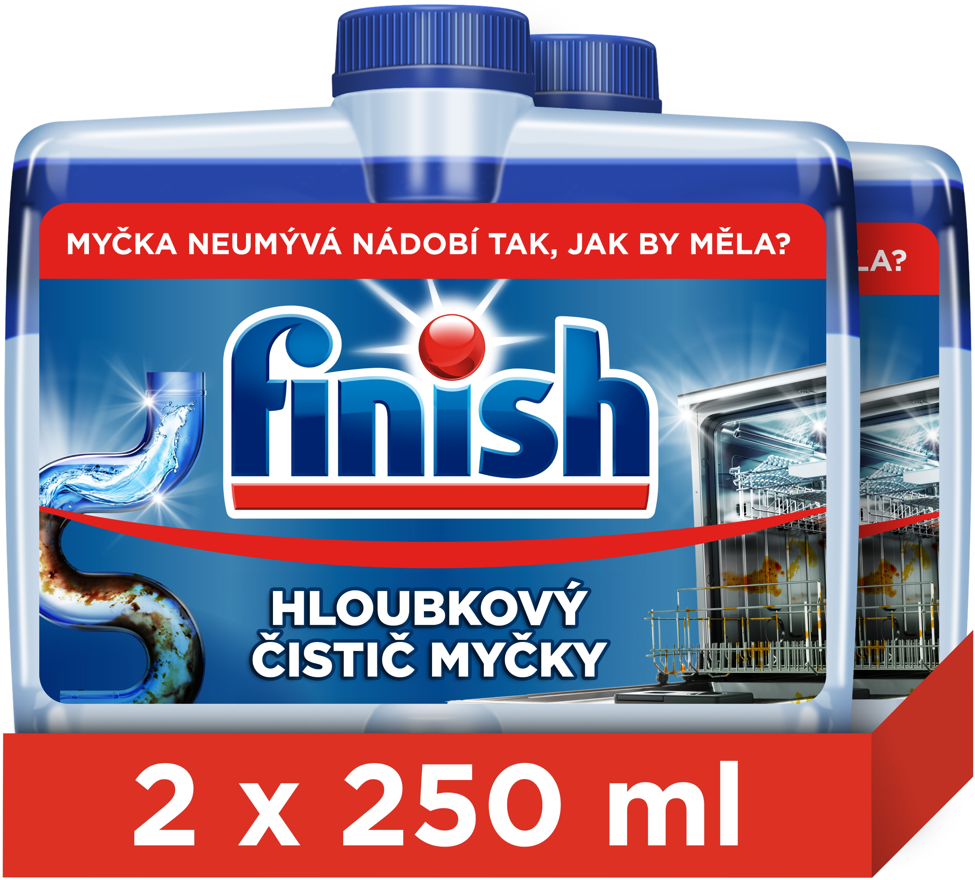 FINISH Čistič myčky 250 ml DUO