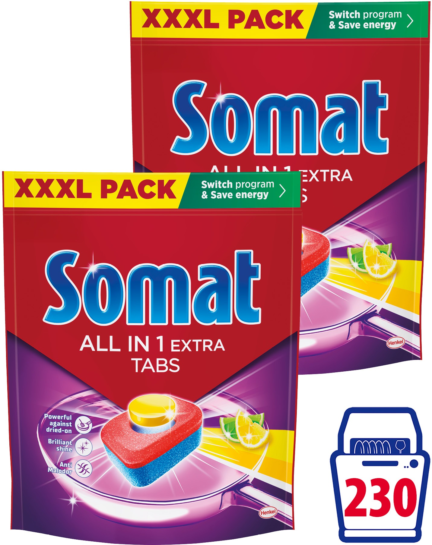 SOMAT All in One Extra Lemon 230 ks