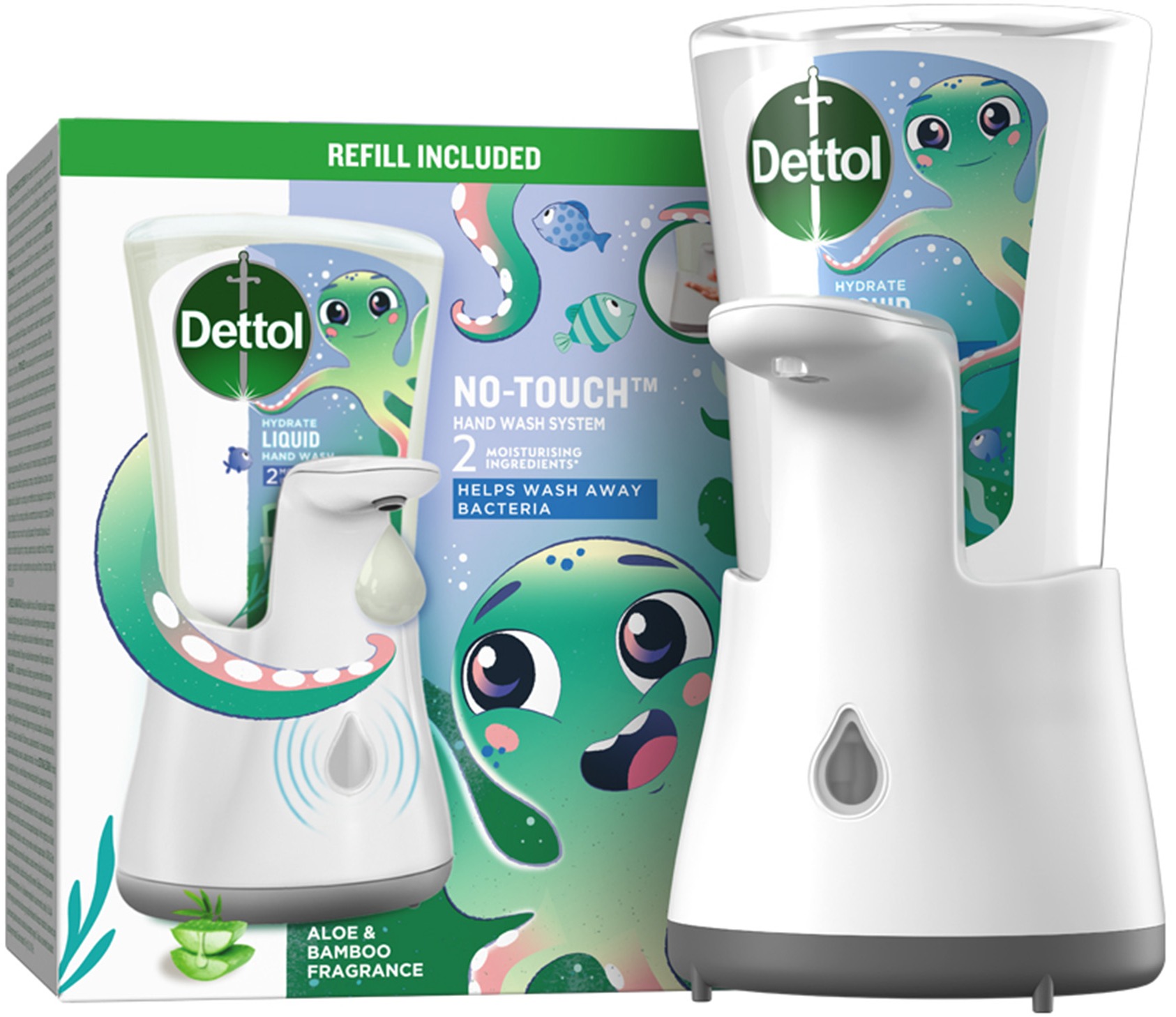 DETTOL Kids Bezdotykový dávkovač mýdla Dobrodruh 250 ml