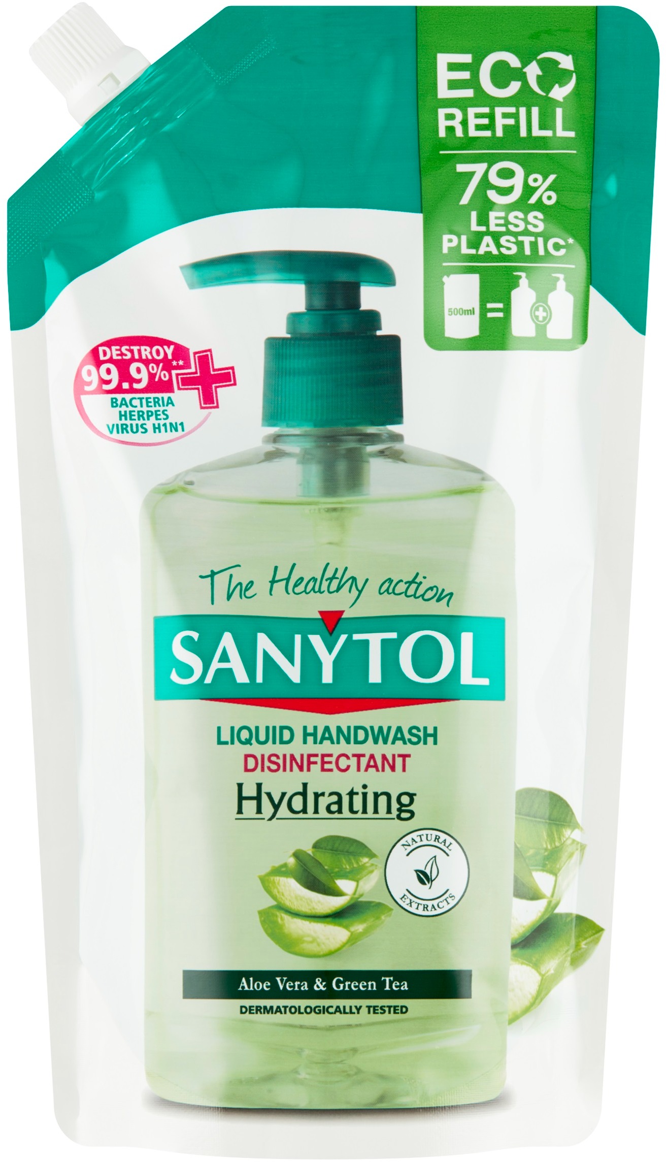 SANYTOL Dezinfekční Mýdlo hydratující náhradní náplň 500 ml