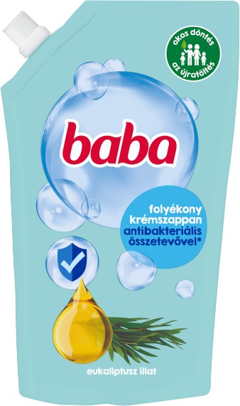 BABA Antibacterial Liquid Soap Refill Eucalyptus 500 ml