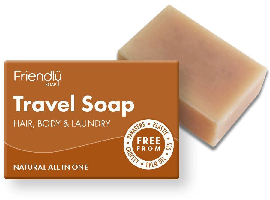 Friendly Soap Přírodní mýdlo na tělo i vlasy na cestování