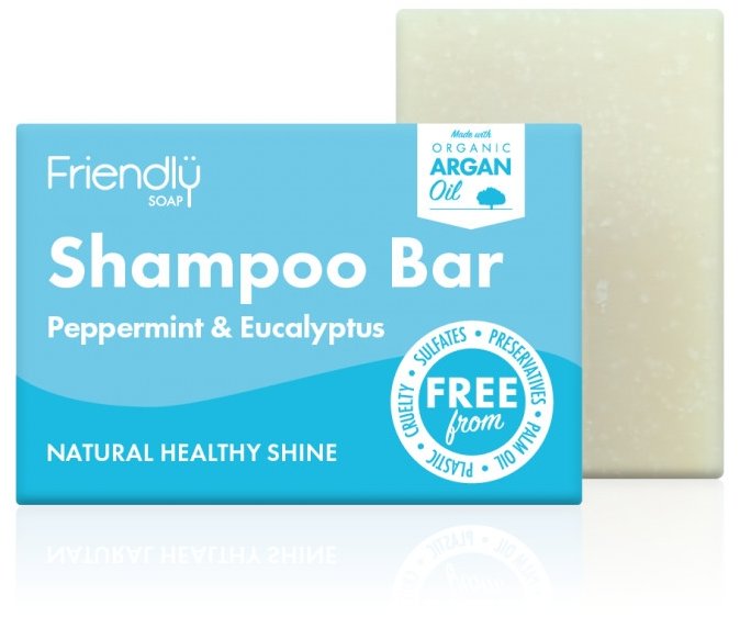 Friendly Soap Přírodní mýdlo na vlasy máta a eukalyptus