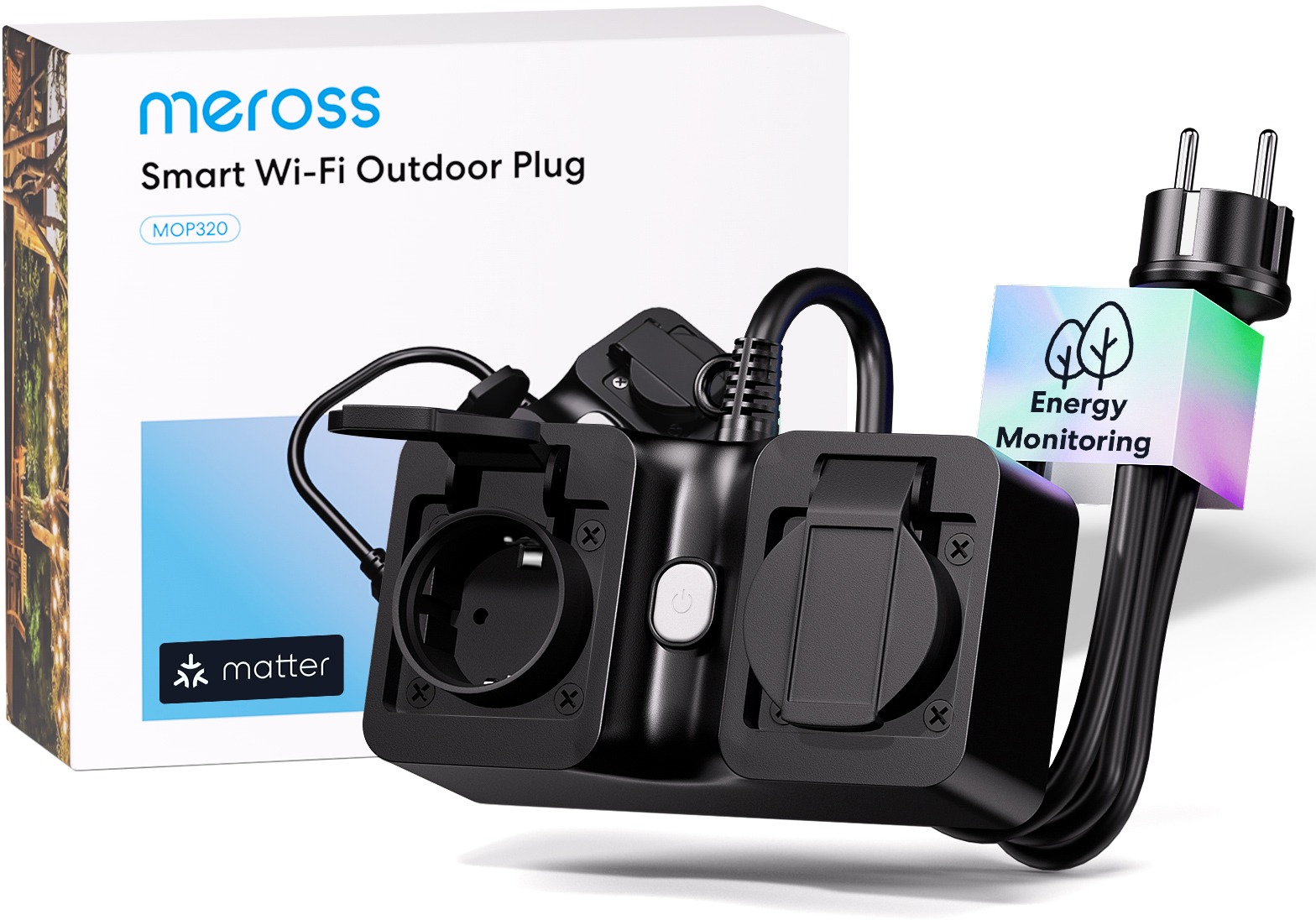 Meross Smart Wi-Fi Matter Indoor/Outdoor Plug