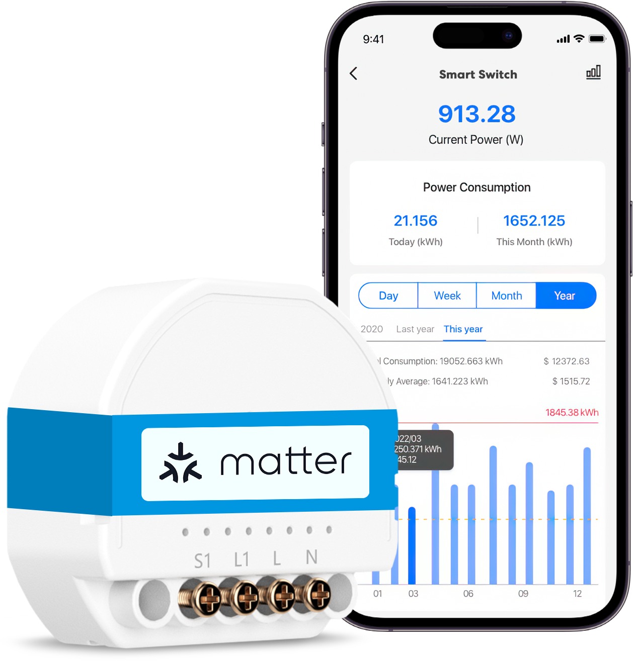 Meross Smart Wi-Fi In-Wall Switch Neutral Wire Required