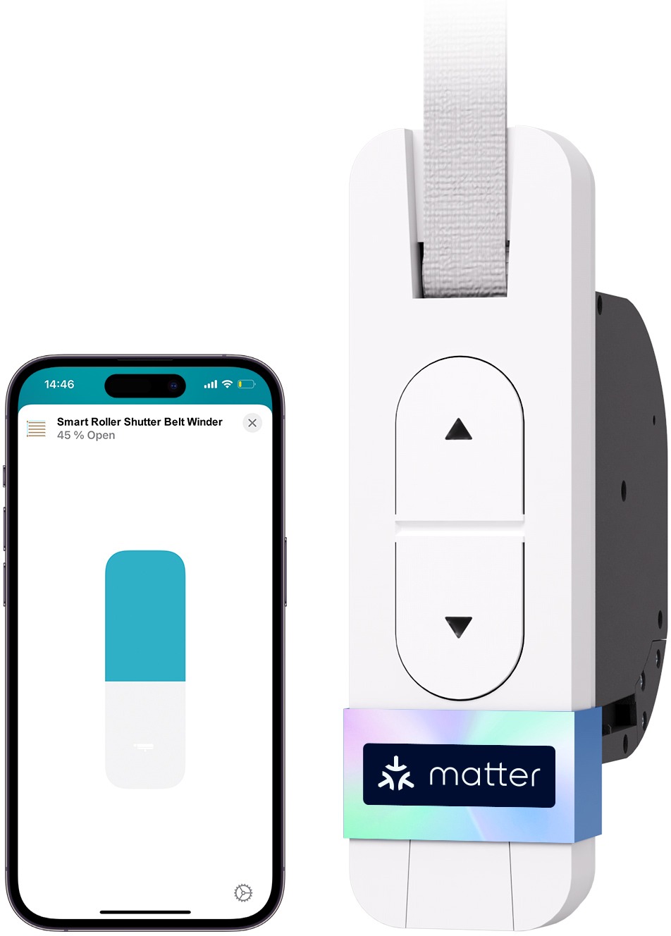 Meross Matter Compatible Smart Wi-Fi Roller Shutter Belt Winder