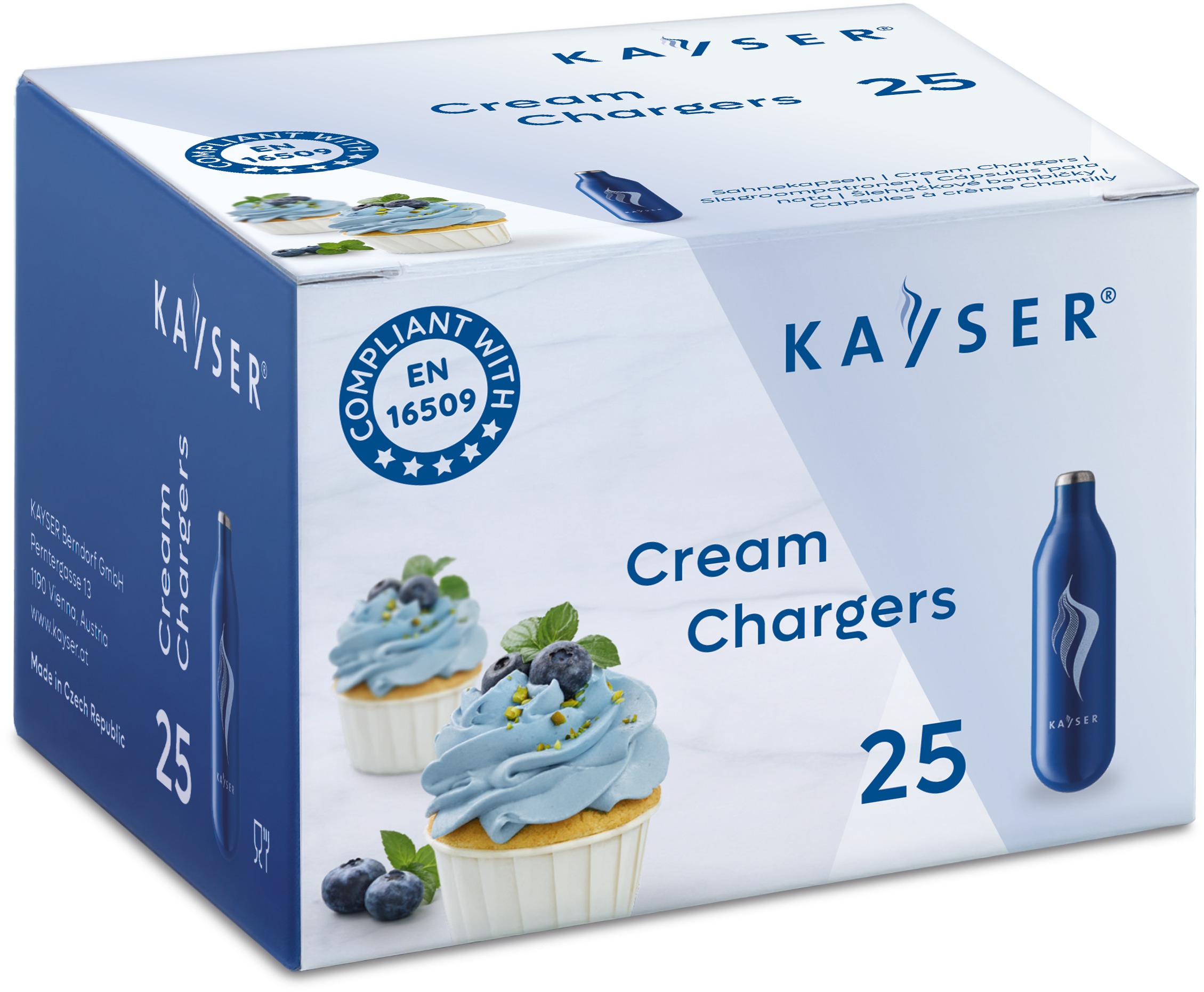 Kayser Šlehačkové bombičky jednorázové 7,5 g 25 ks