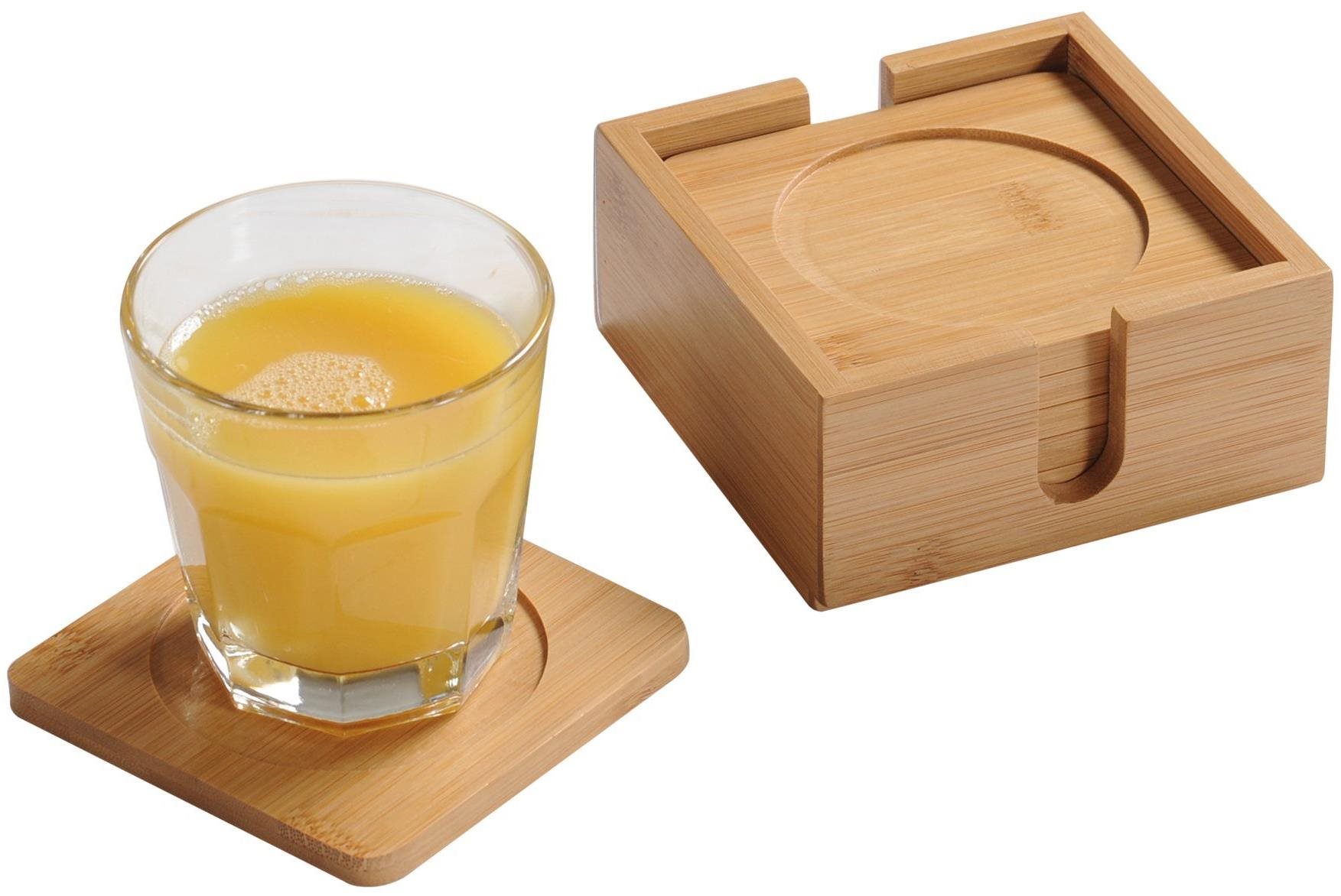 Kesper Tácky pod nápoje bambus 6 ks