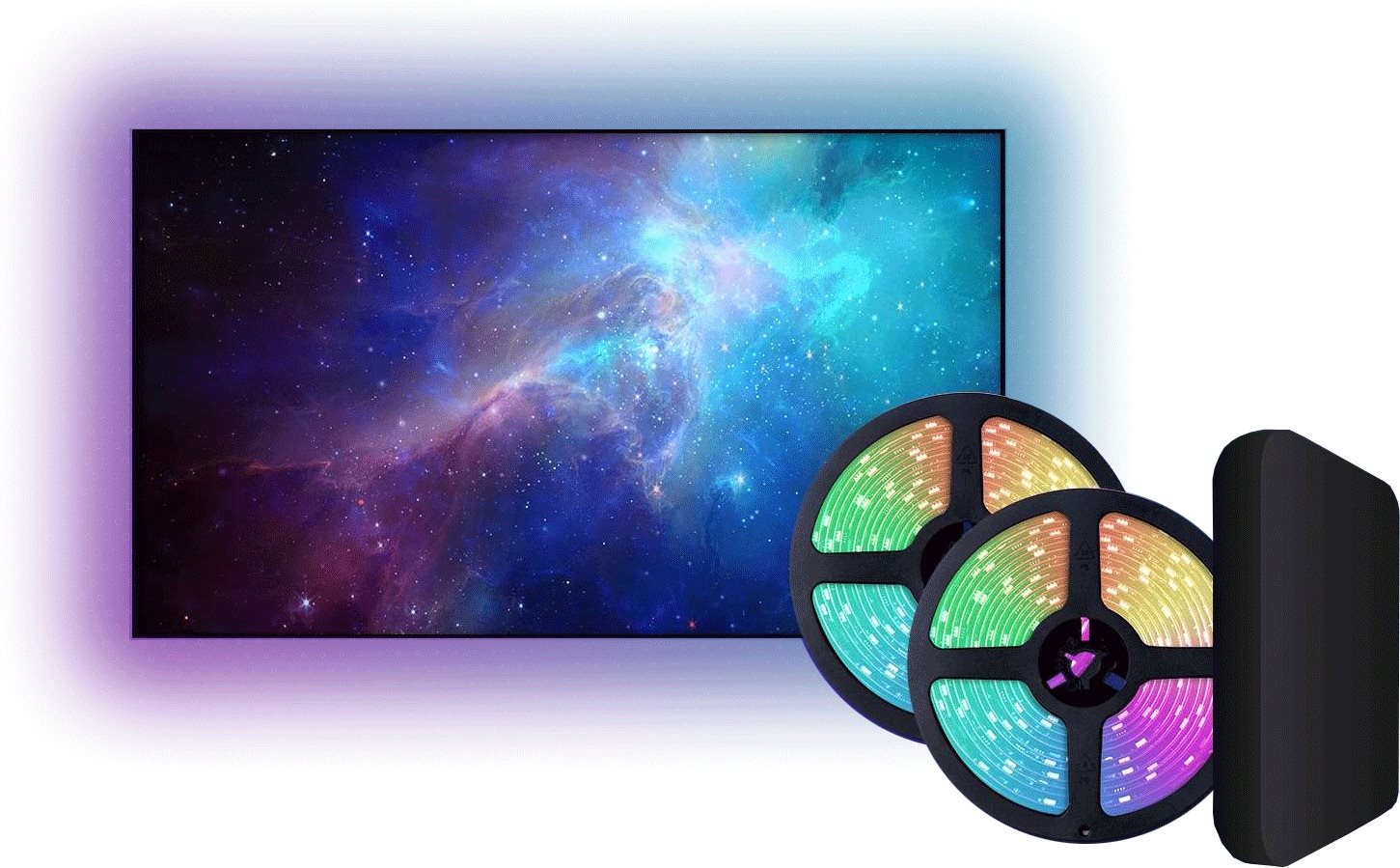 MOES Smart TV Led Strip, Wi-Fi, RGBIC