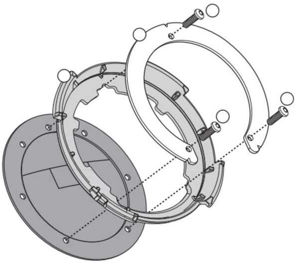 KAPPA BF03K - HONDA 600-1300 - redukce pro tankvak tanklock