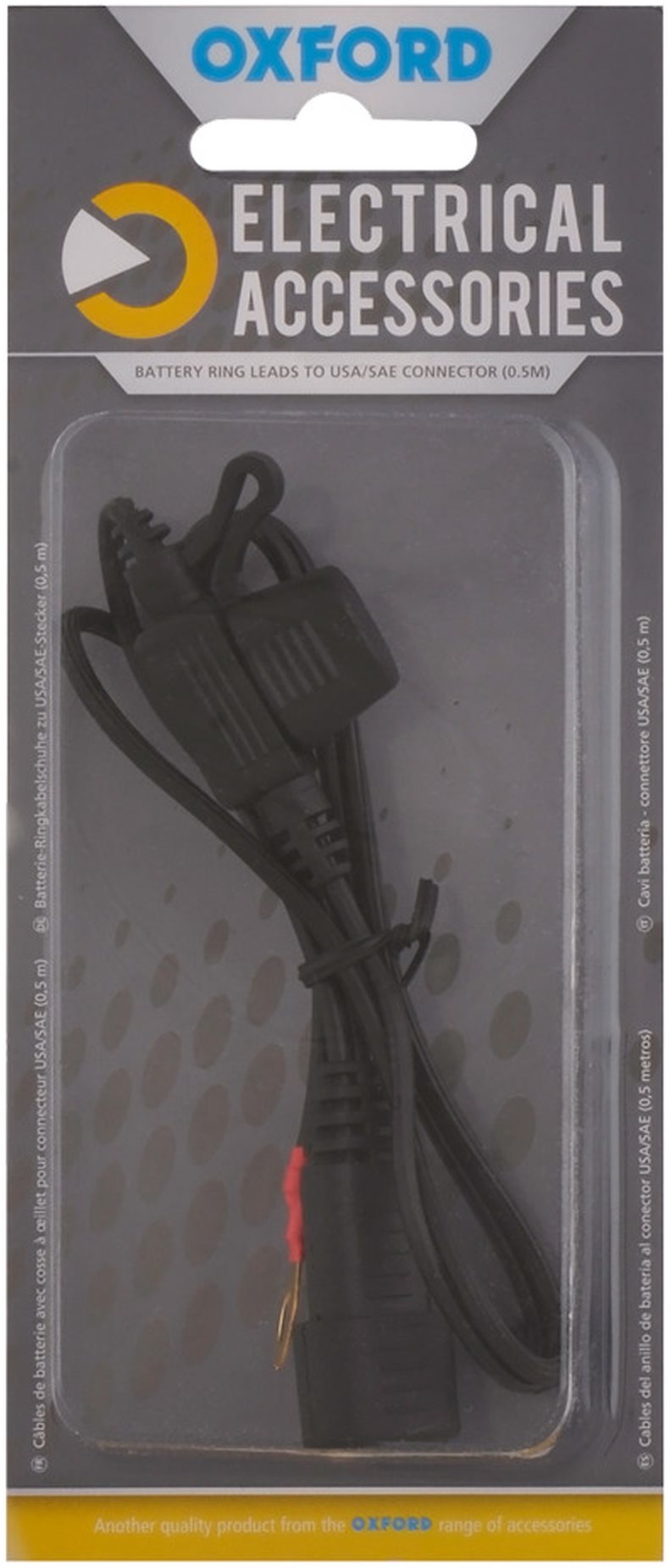 OXFORD prodloužený kabel s očkovými klipy a pojistkou,