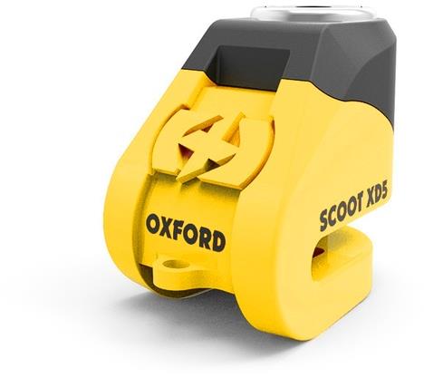 OXFORD zámek kotoučové brzdy Scoot XD5 (žlutý/černý, průměr čepu 6 mm)