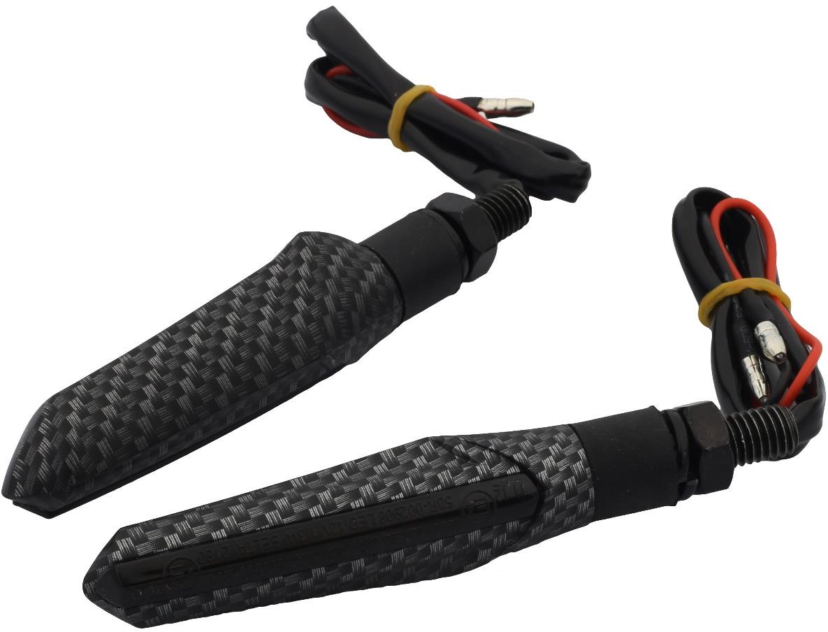 SEFIS Flow carbon LED blinkr na motocykl – sekvenční