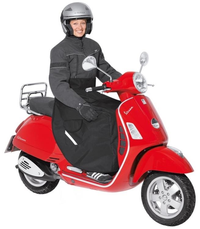 Held nepromokavá pláštěnka/deka na scooter, černá, textil