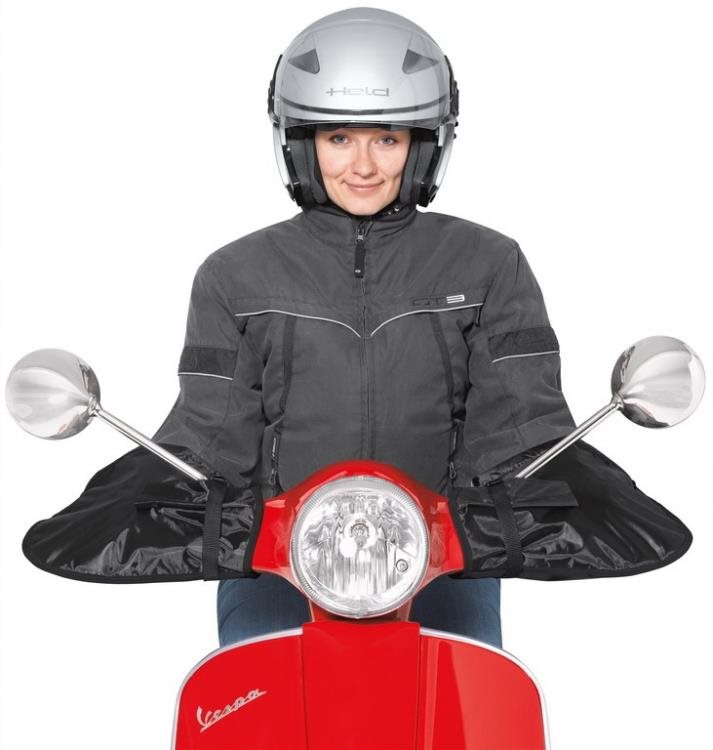 Held nepromokavé návleky Held na řidítka (sloní uši), černé, textil (pár)