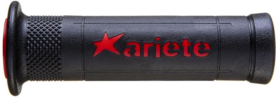 ARIETE černočervené silniční moto rukojeti