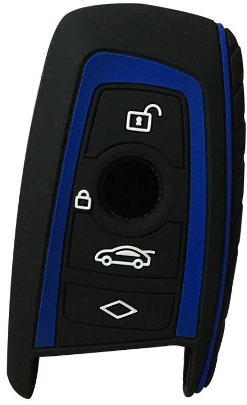 UNI Silikonový obal na klíček BMW F10 F20 F30 Z4 X1 X3 X4 M1 M2 M3 1 2 3 5 7  Modrý MS-045419