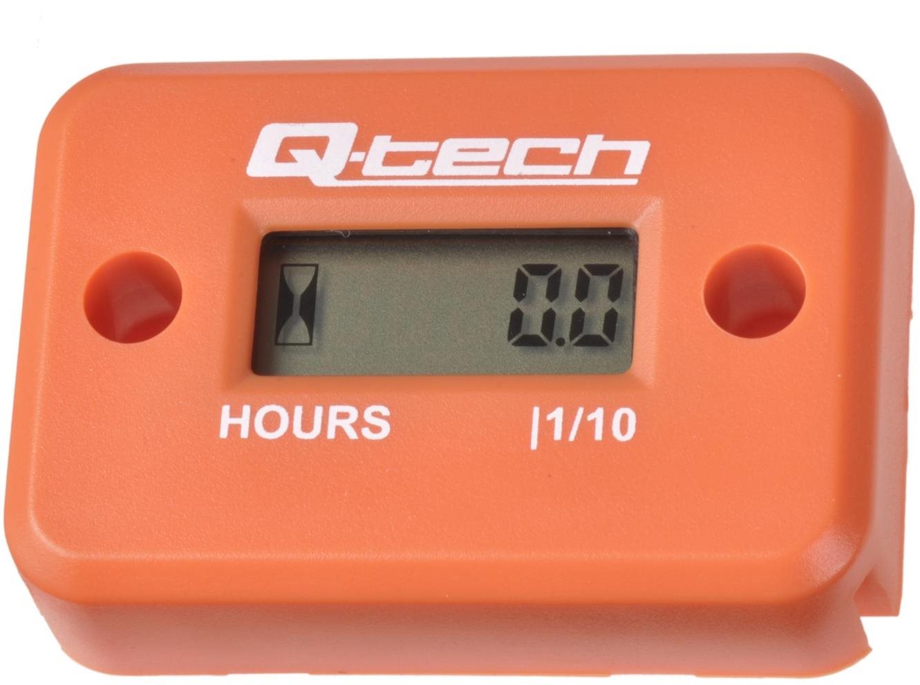 Q-TECH měřič motohodin, (oranžový)