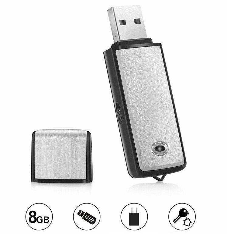 Daklos USB Diktafon, hlasový záznamník 16 GB paměť, nahrávání hlasu a zvuku