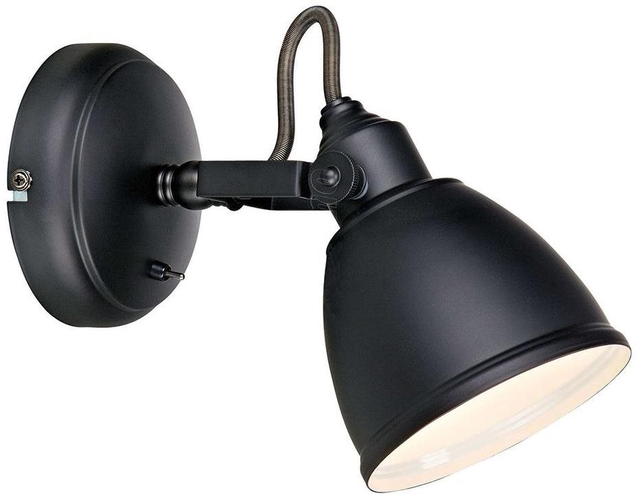 Markslöjd 105814 - Nástěnné svítidlo FJÄLLBACKA 1xE14/40W/230V Černá