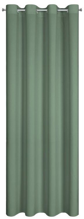 Mybesthome EASY TOP dekorační závěs s kroužky 140 × 250 cm, tmavě mátový, 1 ks