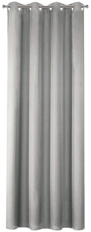 Mybesthome EASY TOP dekorační závěs s kroužky 140 × 250 cm, světle šedý, 1 ks
