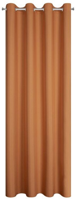 Mybesthome EASY TOP dekorační závěs s kroužky 140 × 250 cm, cihlový, 1 ks