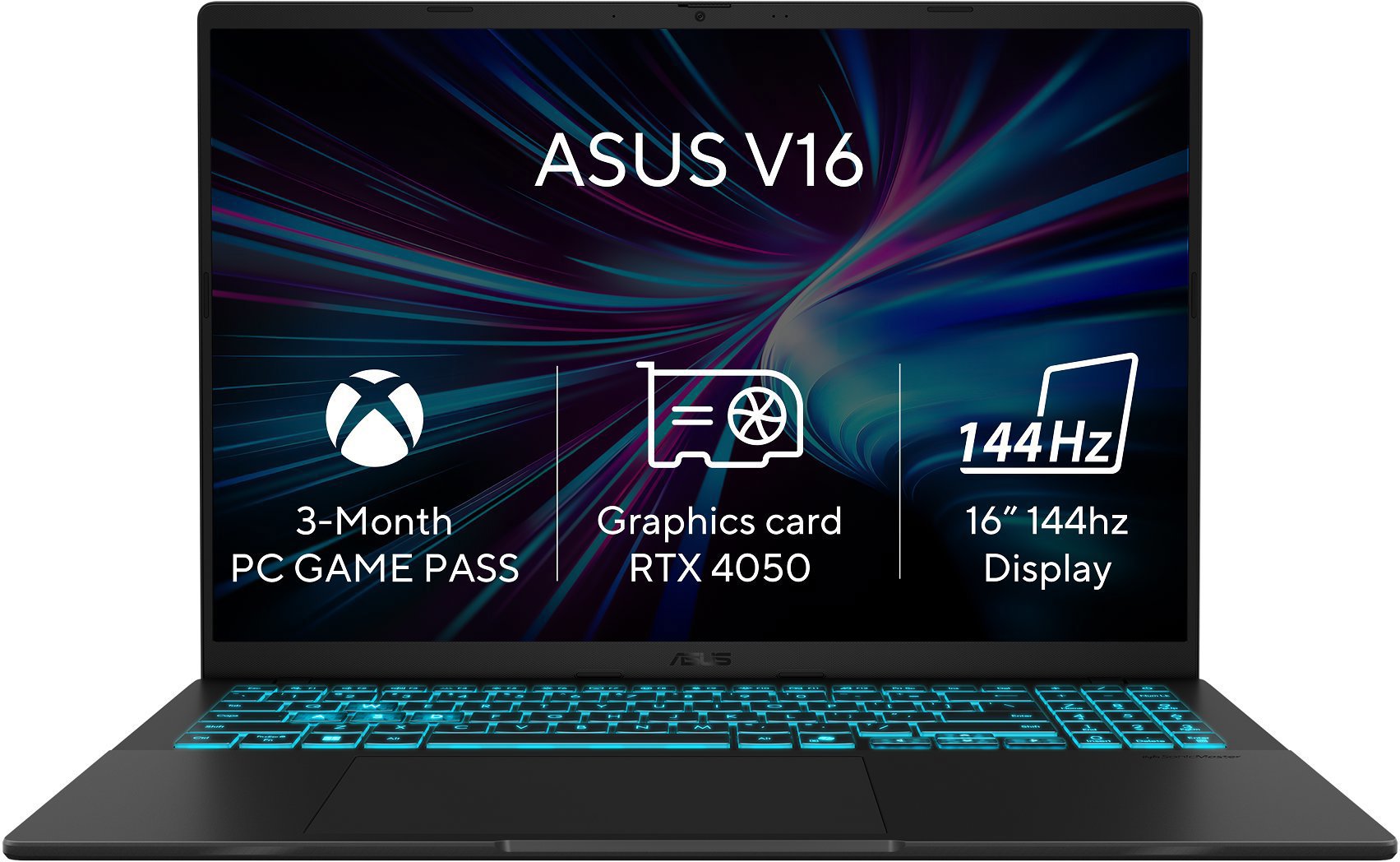 ASUS Vivobook Gaming V16 V3607VU-RP345W v matné černé barvě