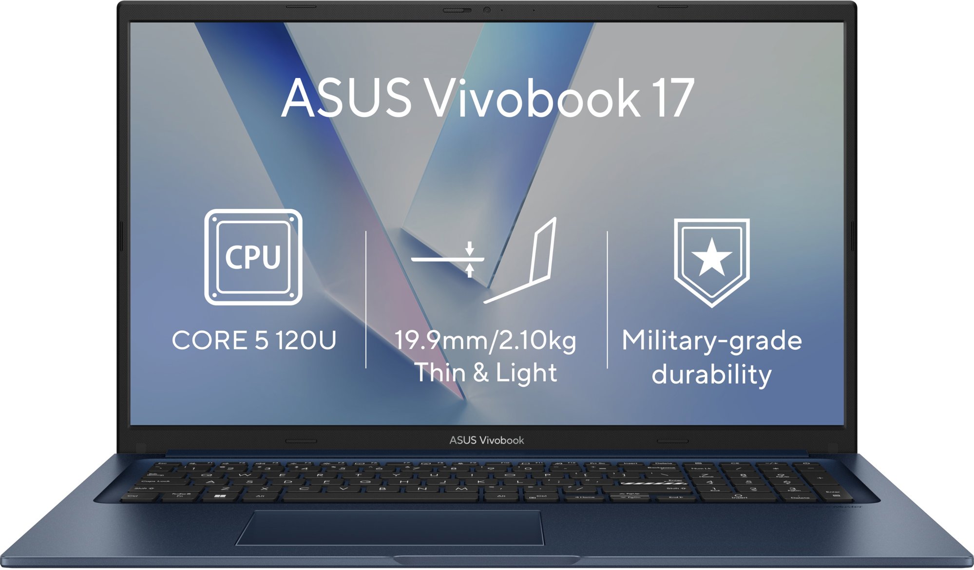 ASUS Vivobook 17 X1704VA-AU1375WZ Quiet Blue (bez adaptéru)