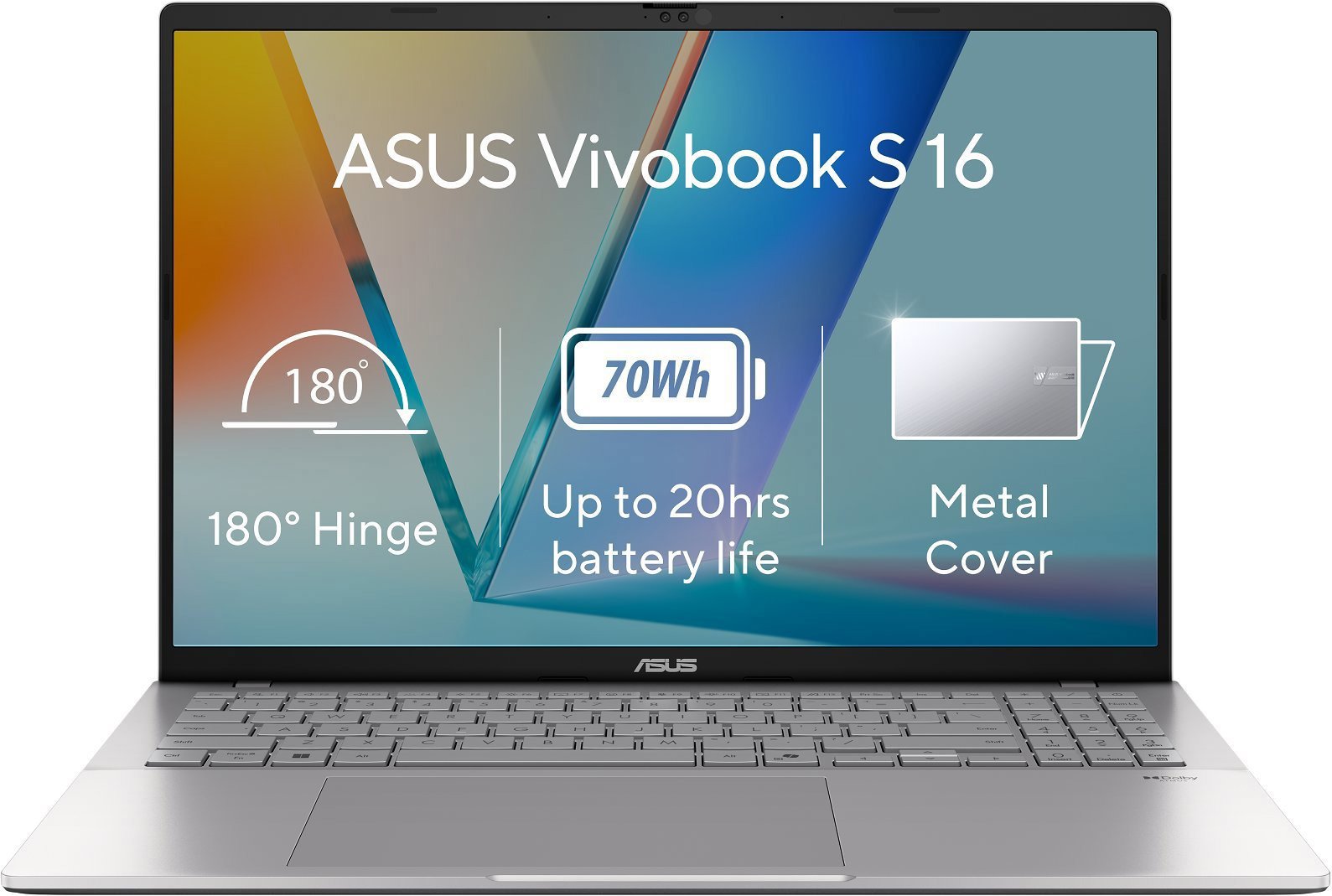 ASUS Vivobook S 16 S3607VA-RP100W v Cool Silver provedení
