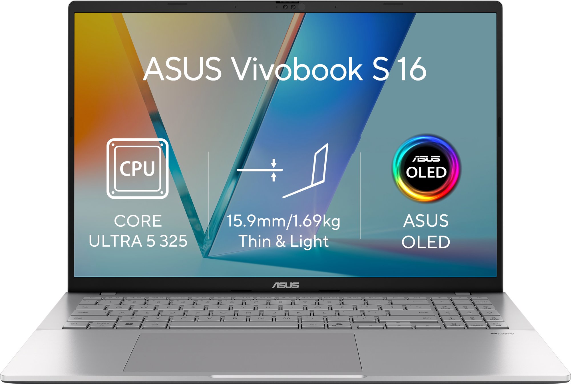 ASUS Vivobook S16 S3607AA-OLED133WZ Cool Silver (bez adaptéru)