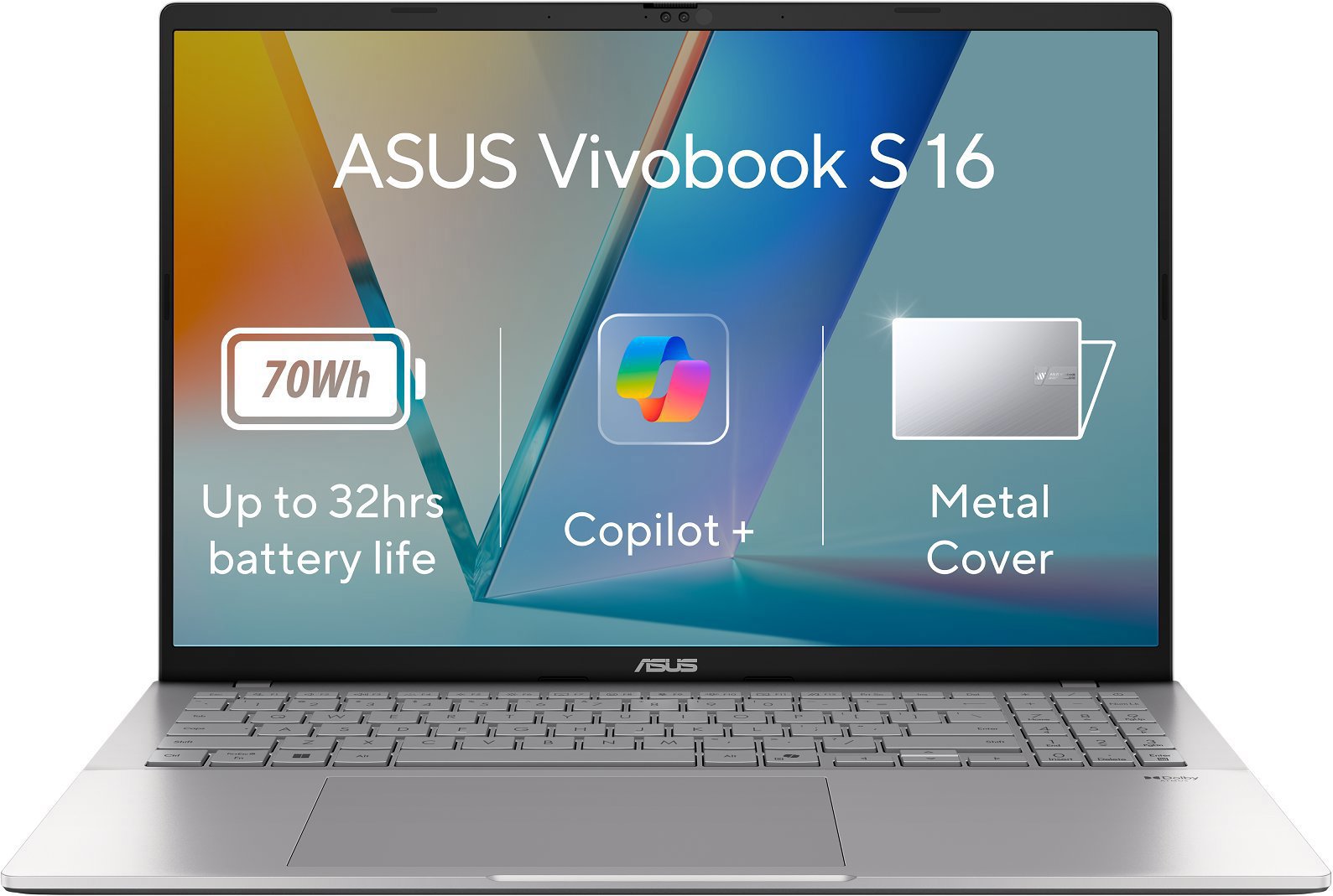 ASUS Vivobook S 16 S3607QA-OLED064W Cool Silver celokovový