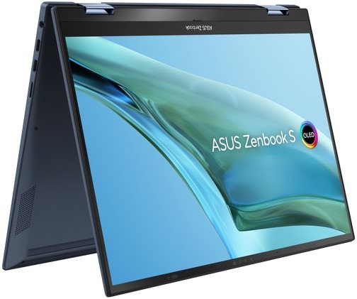 Repasované - ASUS Zenbook S 13 Flip OLED UP5302ZA-LX193W Ponder Blue celokovový dotykový