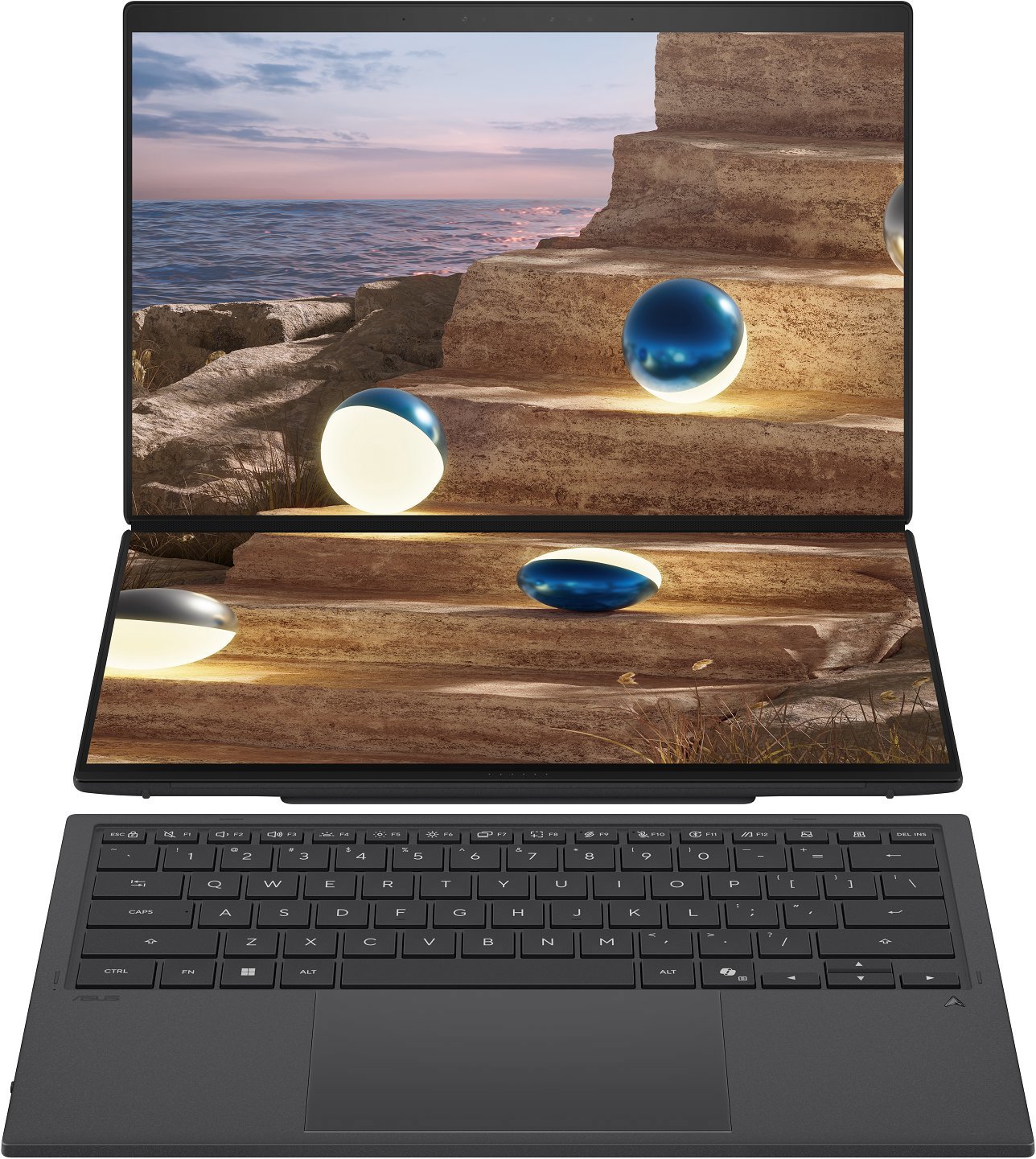 ASUS Zenbook Duo UX8407AA-OLED437WZ Moher Gray (bez adaptéru)