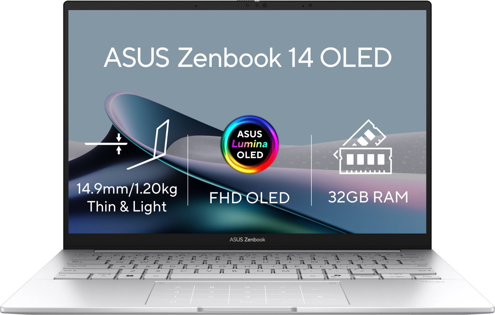 ASUS Zenbook 14 UX3405CA-OLED570W celokovový notebook